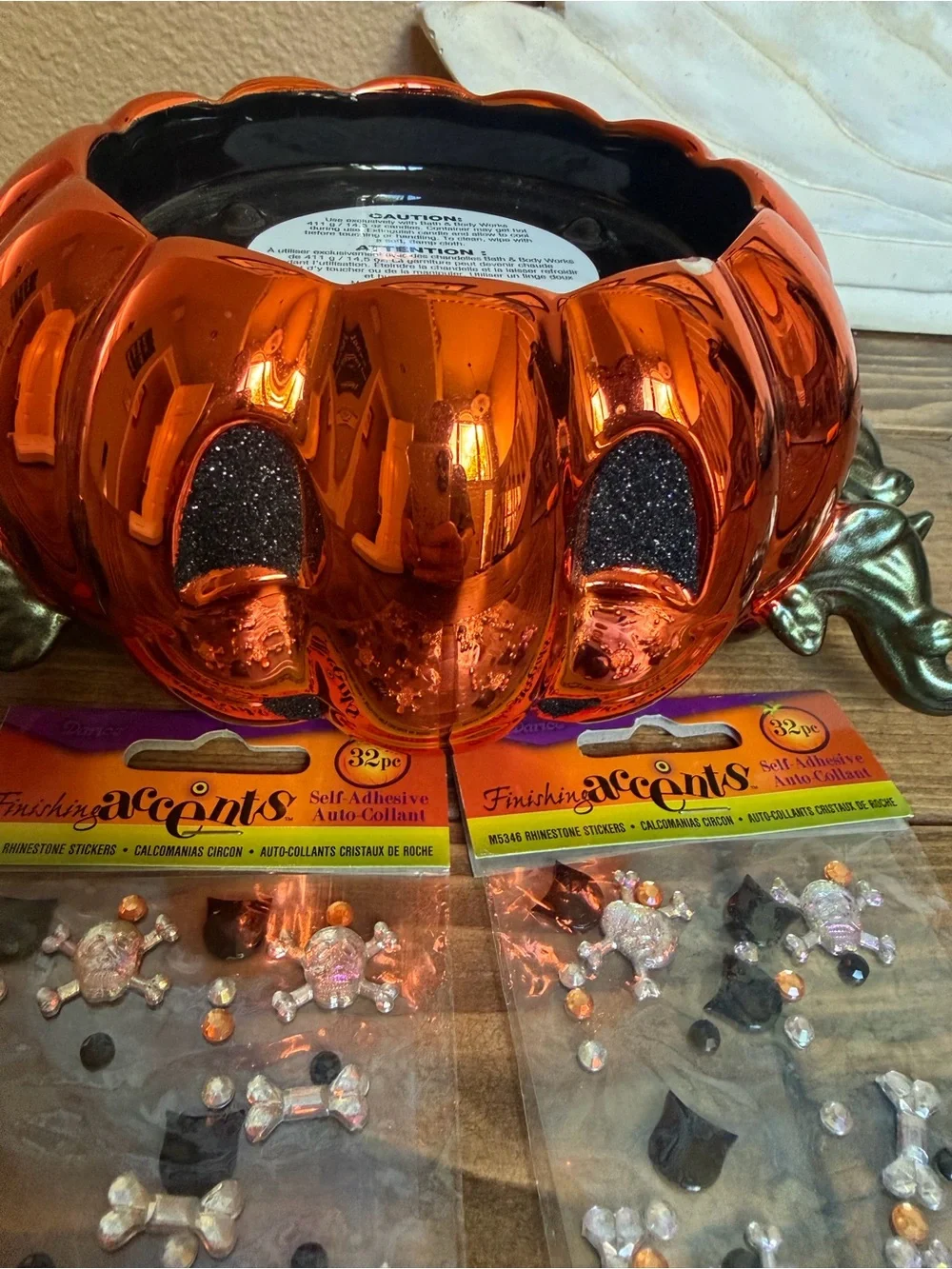 Bath & Body Works 2022 Pumpkin Spider Candle Holder